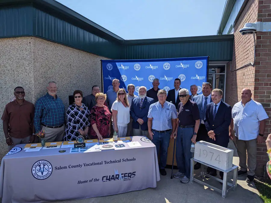 Group Photo of Staff, Board of Education and County and State Officials